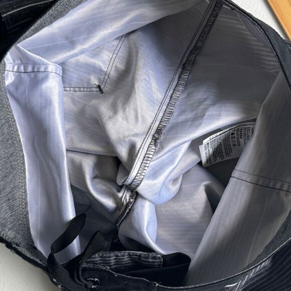 Hurley Boys Black Striped Logo Shoreline Swim Trunks Board Shorts Size 16/28 - Picture 6 of 8